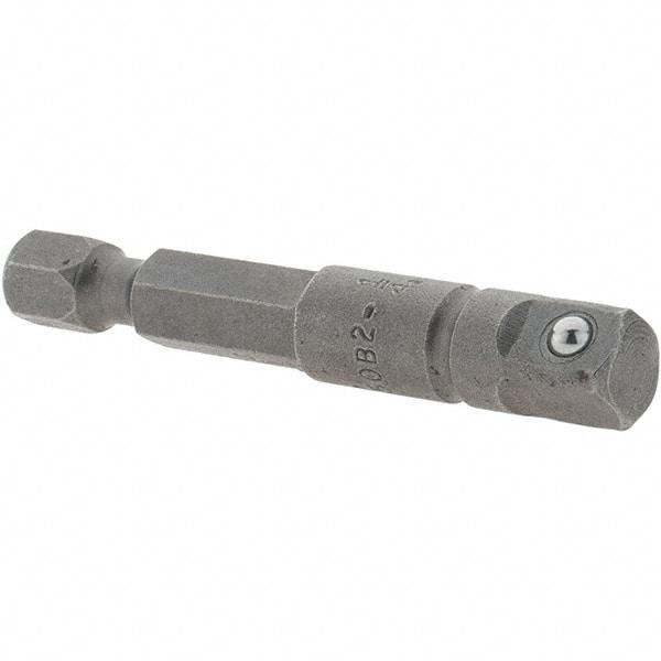 Apex - 1/4" Square Size Hex to Square Extension - 1/4" Hex Drive, 2" OAL - Strong Tooling