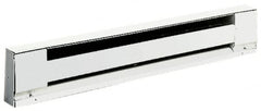 TPI - 40" Long, 120 Volt, 750 Watt, 2550 BTU, Electric Baseboard Heater - Stainless Steel Element, Aluminum Fins, White - Strong Tooling