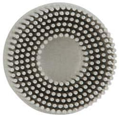 3M - 2" 120 Grit Ceramic Tapered Disc Brush - Fine Grade, Type R Quick Change Connector, 5/8" Trim Length - Strong Tooling