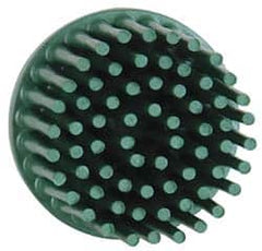 3M - 1" 50 Grit Ceramic Straight Disc Brush - Coarse Grade, Type R Quick Change Connector, 5/8" Trim Length - Strong Tooling