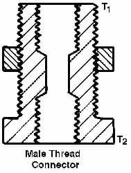 Trico - 1/8 x 1/8 Thread, Central Lubrication System Fitting - Strong Tooling