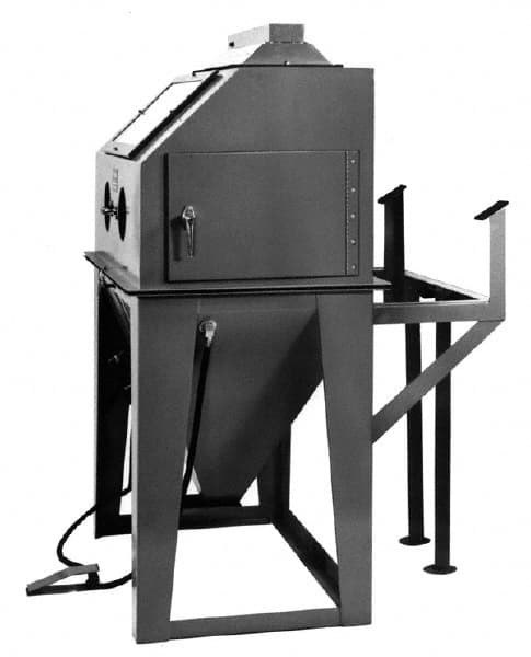 Econoline - 46" Wide x 65" High x 54" Deep Sandblasting Cabinet - Working Dimensions 42" Wide x 23" High x 24" Deep - Strong Tooling