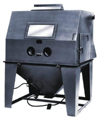 Econoline - 62" Wide x 82" High x 74" Deep Sandblasting Cabinet - Working Dimensions 60" Wide x 40" High x 30" Deep - Strong Tooling