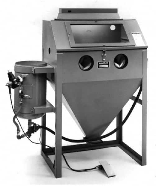 Econoline - 60" Wide x 65" High x 25" Deep Sandblasting Cabinet - Working Dimensions 36" Wide x 23" High x 24" Deep - Strong Tooling