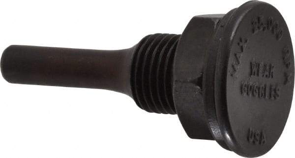 Weiler - 1/2" Arbor Hole to 1/4" Shank Diam Drive Arbor - For 3" Small Diam Wheel Brushes - Strong Tooling