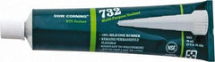 Dow Corning - 3 oz Tube Clear RTV Silicone Joint Sealant - -76 to 356°F Operating Temp, 20 min Tack Free Dry Time, 24 hr Full Cure Time, Series 732 - Strong Tooling