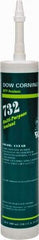 Dow Corning - 10.3 oz Cartridge Clear RTV Silicone Joint Sealant - -76 to 356°F Operating Temp, 20 min Tack Free Dry Time, 24 hr Full Cure Time, Series 732 - Strong Tooling