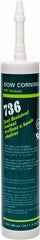 Dow Corning - 10.1 oz Cartridge Red RTV Silicone Joint Sealant - -85 to 500°F Operating Temp, 17 min Tack Free Dry Time, 24 hr Full Cure Time, Series 736 - Strong Tooling