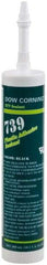 Dow Corning - 10.1 oz Cartridge Black RTV Silicone Joint Sealant - -49 to 392°F Operating Temp, 75 min Tack Free Dry Time, 24 to 72 hr Full Cure Time, Series 739 - Strong Tooling