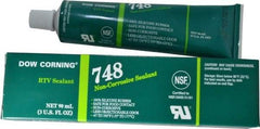 Dow Corning - 3 oz Tube Off-White RTV Silicone Joint Sealant - -67 to 350°F Operating Temp, 30 min Tack Free Dry Time, 36 hr Full Cure Time, Series 748 - Strong Tooling