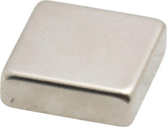 Eclipse - 16.5 Lb Max Holding Capacity Neodymium Rare Earth Block Magnet - 3/4" Long x 3/4" Wide x 1/4" High, 248°F Max Operating Temp - Strong Tooling