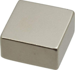 Eclipse - 43.9 Lb Max Holding Capacity Neodymium Rare Earth Block Magnet - 1" Long x 1" Wide x 1/2" High, 248°F Max Operating Temp - Strong Tooling