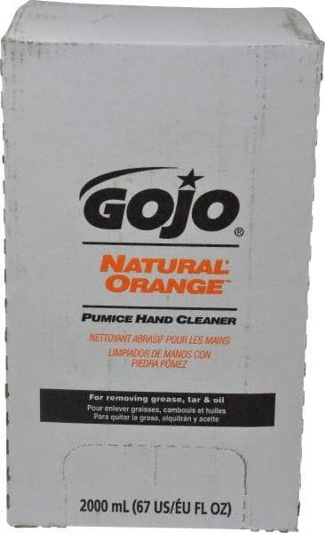 GOJO - 2 L Bag-in-Box Refill Liquid Hand Cleaner - General Duty, White, Orange Scent - Strong Tooling