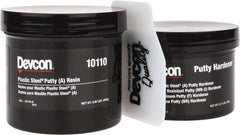 Devcon - 1 Lb Pail Two Part Epoxy - 45 min Working Time, Series Plastic Steel - Strong Tooling