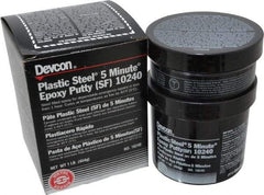 Devcon - 1 Lb Pail Two Part Epoxy - 5 min Working Time, 2,026 psi Shear Strength, Series Plastic Steel - Strong Tooling