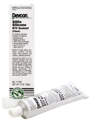 Devcon - 3 oz Tube Clear RTV Silicone Joint Sealant - -60 to 450°F Operating Temp - Strong Tooling