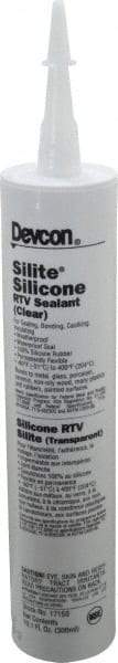 Devcon - 10.3 oz Cartridge Clear RTV Silicone Joint Sealant - -60 to 248°F Operating Temp - Strong Tooling