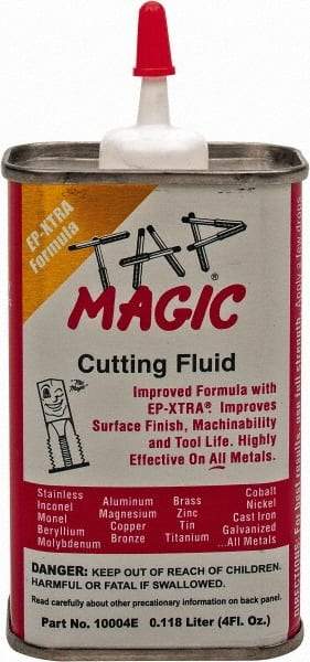 Tap Magic - Tap Magic EP-Xtra, 4 oz Can Cutting & Tapping Fluid - Semisynthetic, For Boring, Broaching, Drilling, Engraving, Facing, Milling, Reaming, Sawing, Threading, Turning - Strong Tooling