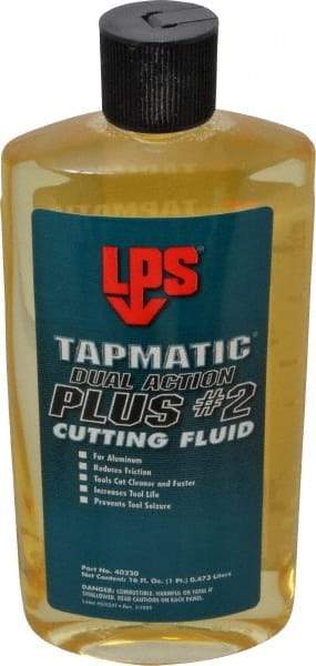 LPS - Tapmatic Plus #2, 1 Pt Bottle Cutting & Tapping Fluid - Synthetic, For Boring, Broaching, Drawing, Drilling, Engraving, Facing, Finishing, Grinding, Milling, Reaming, Sawing, Stamping, Tapping, Threading, Turning - Strong Tooling