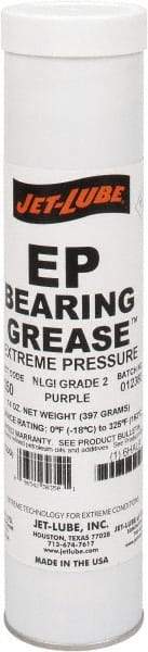 Jet-Lube - 14 oz Cartridge Extreme Pressure Grease - Purple, Extreme Pressure, 325°F Max Temp, NLGIG 2, - Strong Tooling