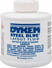 Dykem - Blue Layout Fluid - 4 Ounce Brush Top Can - Strong Tooling