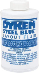 Dykem - Blue Layout Fluid - 8 Ounce Brush Top Can - Strong Tooling