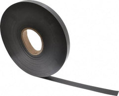 Mag-Mate - 100' Long x 1" Wide x 1/16" Thick Flexible Magnetic Strip - 12 Lb Max Pull Force, 6 Linear Ft/Lb Magnetic Pull Force, Plain Back - Strong Tooling