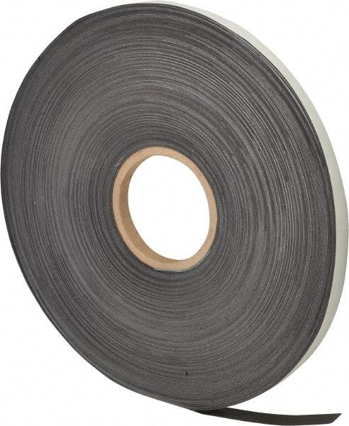 Mag-Mate - 200' Long x 1/2" Wide x 1/32" Thick Flexible Magnetic Strip - 4 Lb Max Pull Force, 2 Linear Ft/Lb Magnetic Pull Force, Adhesive Back - Strong Tooling