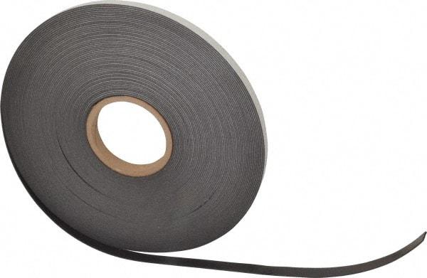 Mag-Mate - 100' Long x 1/2" Wide x 1/16" Thick Flexible Magnetic Strip - 6 Lb Max Pull Force, 3 Linear Ft/Lb Magnetic Pull Force, Adhesive Back - Strong Tooling