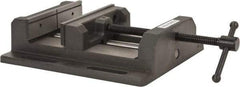 Palmgren - 8" Jaw Opening Capacity x 2" Throat Depth, Horizontal Drill Press Vise - 8" Wide Jaw, Stationary Base, Standard Speed, 15-1/2" OAL x 3-9/16" Overall Height - Strong Tooling