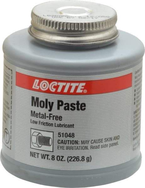 Loctite - 8 oz Can General Purpose Anti-Seize Lubricant - Molybdenum Disulfide, -20 to 750°F, Black, Water Resistant - Strong Tooling