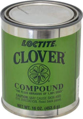 Loctite - 1 Lb Grease Compound - Compound Grade Coarse, Grade F, 100 Grit, Black & Gray, Use on General Purpose - Strong Tooling