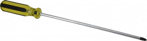 Stanley - #2, 14-1/2" OAL, Standard Phillips Screwdriver - 10" Blade Length, Round Shank, Acetate Handle - Strong Tooling