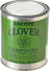 Loctite - 1 Lb Grease Compound - Compound Grade Super Fine, Grade 2A, 400 Grit, Black & Gray, Use on General Purpose - Strong Tooling