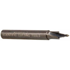 Scientific Cutting Tools - 5/16-24" Port, 0.3" Spotface Diam, 1/8" Tube Outside Diam, Plain Pilot, Straight Shank, Carbide Tipped Porting Tool - Strong Tooling