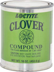 Loctite - 1 Lb Grease Compound - Compound Grade Super Fine, Grade 4A, 600 Grit, Black & Gray, Use on General Purpose - Strong Tooling