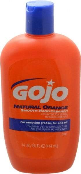 GOJO - 14 oz Squeeze Bottle Liquid Hand Cleaner - General Duty, Orange Scent - Strong Tooling