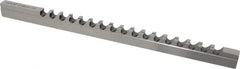 Dumont Minute Man - 12mm Keyway Width, Style D-1, Keyway Broach - High Speed Steel, Bright Finish, 9/16" Broach Body Width, 1" to 6" LOC, 13-7/8" OAL, 8,400 Lbs Pressure for Max LOC - Strong Tooling