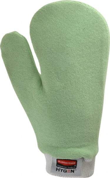 Rubbermaid - 11" Long Microfiber Cleaning & Dusting Mitt - Green, Multipurpose - Strong Tooling