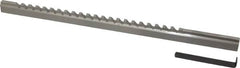 Value Collection - 3/16" Keyway Width, Style C, Keyway Broach - High Speed Steel, Bright Finish, 3/8" Broach Body Width, 25/64" to 2-1/2" LOC, 11-3/4" OAL - Strong Tooling