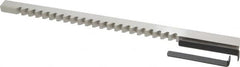 Value Collection - 3/8" Keyway Width, Style C, Keyway Broach - High Speed Steel, Bright Finish, 3/8" Broach Body Width, 25/64" to 2-1/2" LOC, 11-3/4" OAL - Strong Tooling