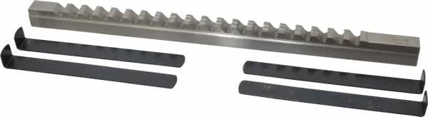 Value Collection - 5/8" Keyway Width, Style E, Keyway Broach - High Speed Steel, Bright Finish, 3/4" Broach Body Width, 1" to 6" LOC, 15-1/2" OAL - Strong Tooling