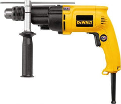 DeWALT - 120 Volt 1/2" Keyed Chuck Electric Hammer Drill - 0 to 19,000 & 0 to 46,000 BPM, 0 to 1,100 & 0 to 2,700 RPM, Reversible - Strong Tooling