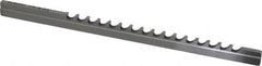 Dumont Minute Man - 1/8" Keyway Width, Style B, Keyway Broach - High Speed Steel, Bright Finish, 3/16" Broach Body Width, 19/64" to 1-11/16" LOC, 6-3/4" OAL, 720 Lbs Pressure for Max LOC - Strong Tooling