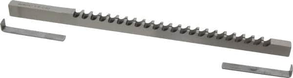 Dumont Minute Man - 3/8" Keyway Width, Style C, Keyway Broach - High Speed Steel, Bright Finish, 3/8" Broach Body Width, 25/64" to 2-1/2" LOC, 11-3/4" OAL, 4,340 Lbs Pressure for Max LOC - Strong Tooling