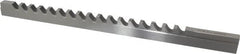 Dumont Minute Man - 7/16" Keyway Width, Style D, Keyway Broach - High Speed Steel, Bright Finish, 9/16" Broach Body Width, 1" to 6" LOC, 13-7/8" OAL, 9,400 Lbs Pressure for Max LOC - Strong Tooling