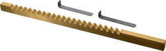 Dumont Minute Man - 3/8" Keyway Width, Style C, Keyway Broach - TiN Finish, 3/8" Broach Body Width, 11-3/4" OAL - Strong Tooling