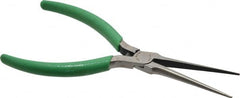 Xcelite - 6" OAL, 2-5/16" Jaw Length x 15/32" Jaw Width, Long Nose Needle Nose Pliers - Smooth Jaw, Standard Head, ESD Cushion Handles, with Spring - Strong Tooling