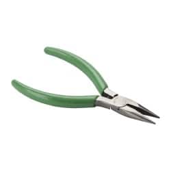 Xcelite - 5" Jaw Length x 17/32" Jaw Width, Long Chain Nose Comfort Grip Pliers - Serrated Jaw, Bi-Material Cushion Handle - Strong Tooling