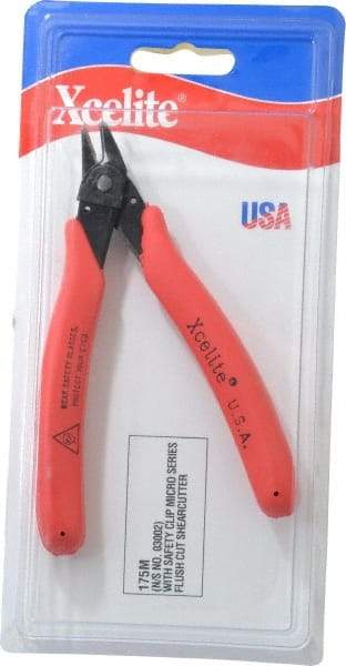 Xcelite - 127mm OAL, 20 AWG Capacity, Diagonal Cutter - 11/32" Jaw Length x 13mm Jaw Width, Standard Head - Strong Tooling